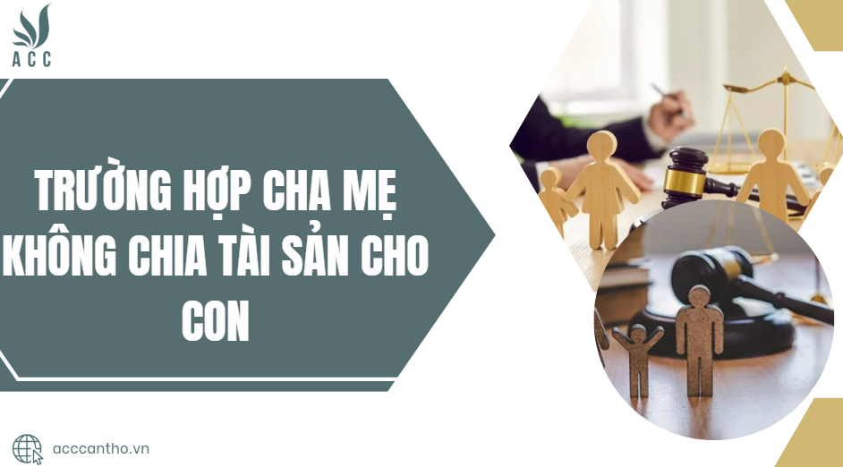 Trường hợp cha mẹ không chia tài sản cho con