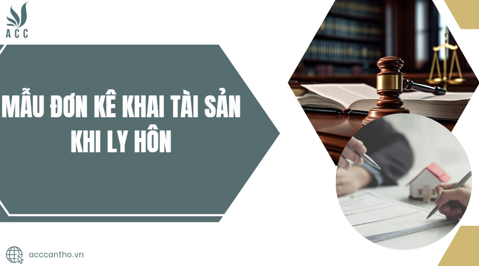 Mẫu đơn kê khai tài sản khi ly hôn