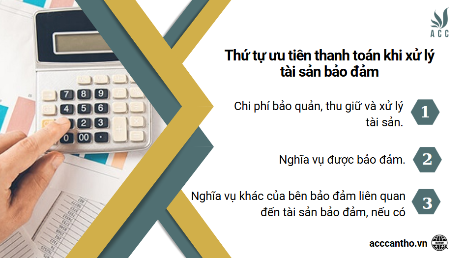 Thứ tự ưu tiên thanh toán khi xử lý tài sản bảo đảm