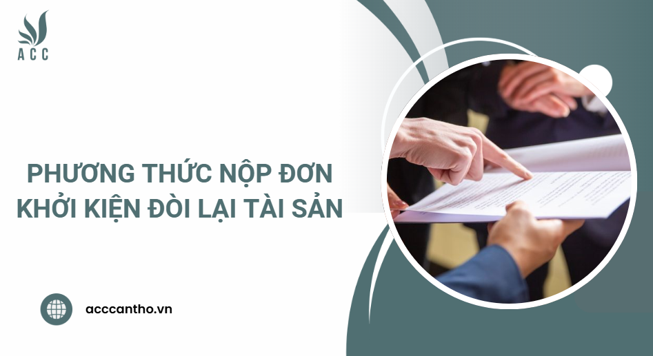 Phương thức nộp đơn khởi kiện đòi lại tài sản