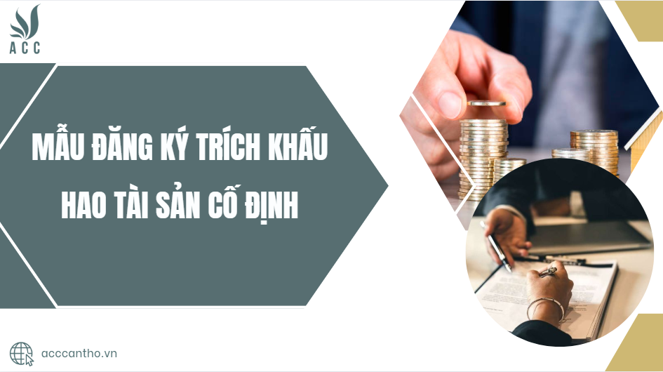 Mẫu đăng ký trích khấu hao tài sản cố định