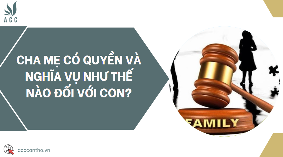 Cha mẹ có quyền và nghĩa vụ như thế nào đối với con?