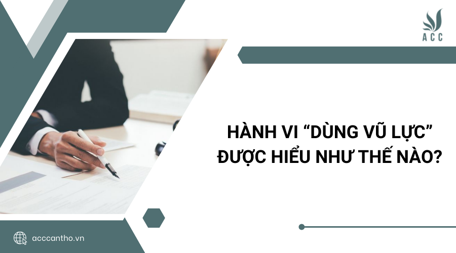 Hành vi “dùng vũ lực” được hiểu như thế nào?