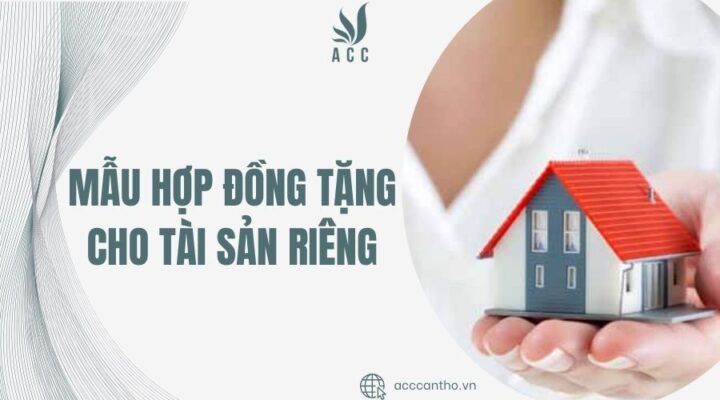 Mẫu hợp đồng tặng cho tài sản riêng