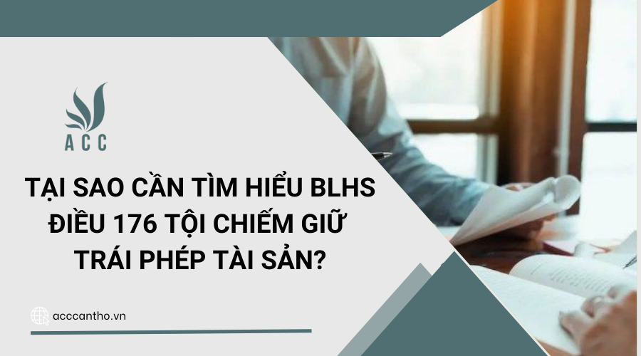 Tại sao cần tìm hiểu BLHS Điều 176 Tội chiếm giữ trái phép tài sản?
