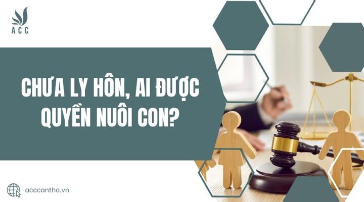 Chưa ly hôn, ai được quyền nuôi con?