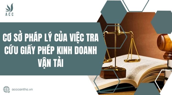 Cơ Sở Pháp Lý Của Việc Tra Cứu Giấy Phép Kinh Doanh Vận Tải