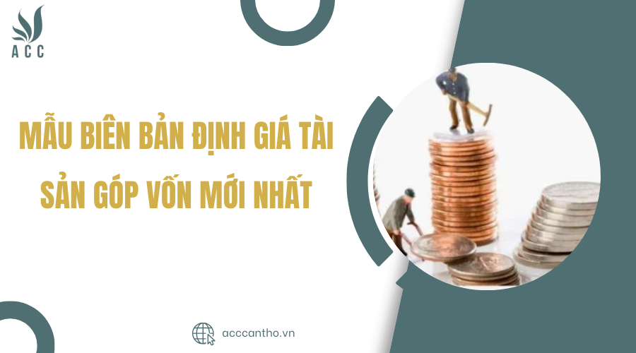 Mẫu biên bản định giá tài sản góp vốn mới nhất