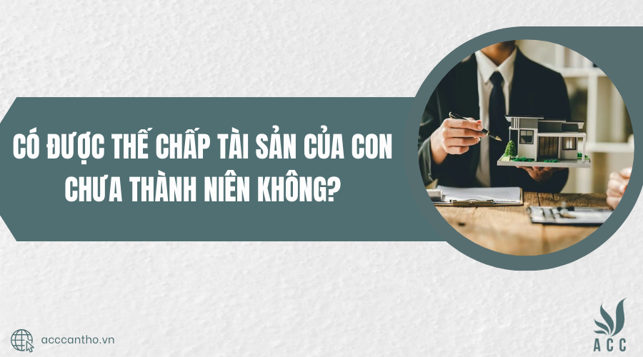 thế chấp tài sản của con chưa thành niên