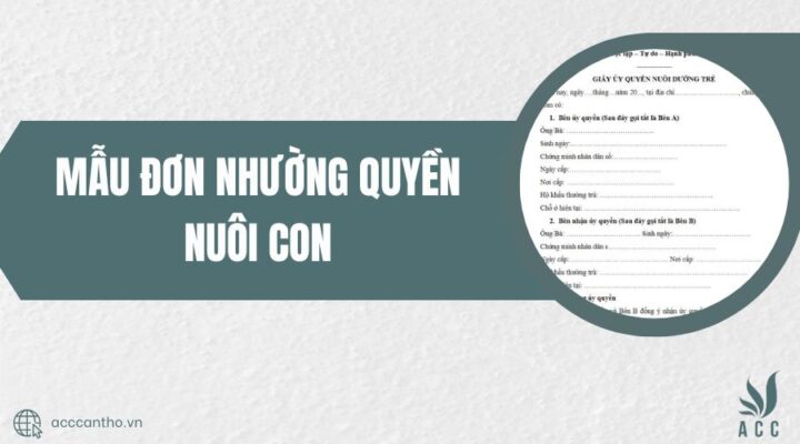 Mẫu đơn nhường quyền nu&ocirc;i con