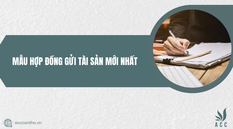 mẫu hợp đồng gửi giữ tài sản