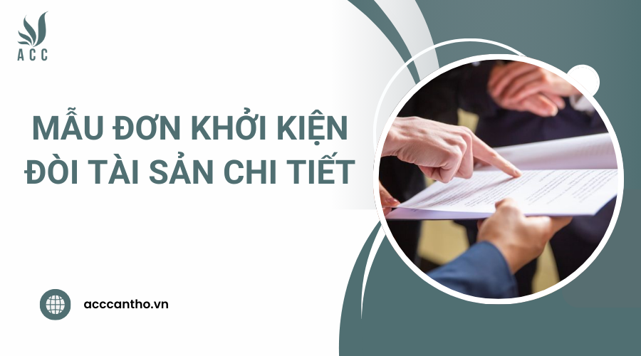 đơn khởi kiện đòi tài sản
