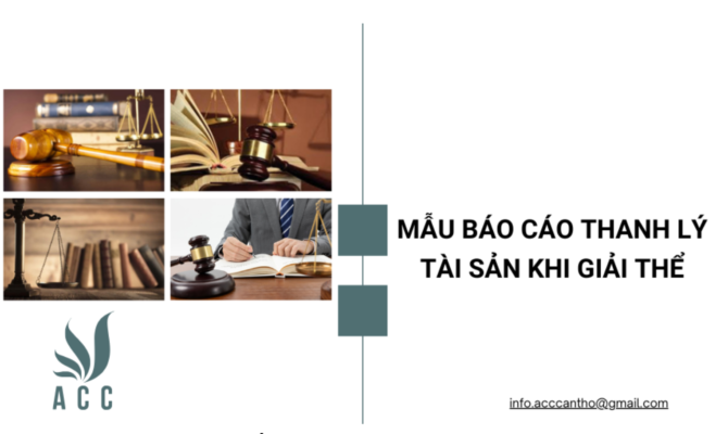 Mẫu báo cáo thanh lý tài sản khi giải thể