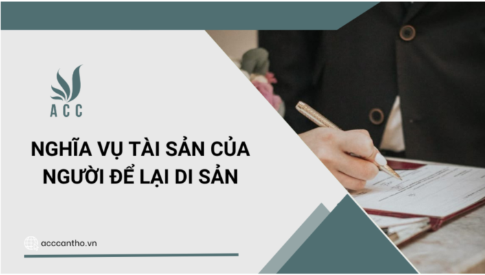Nghĩa vụ tài sản của người để lại di sản