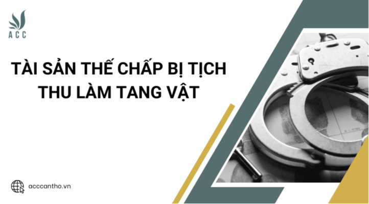 Tài sản thế chấp bị tịch thu làm tang vật