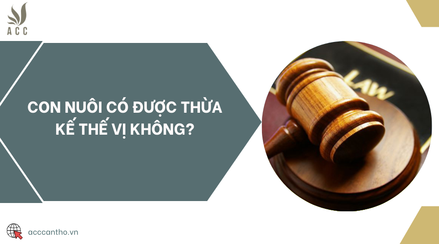 Con nuôi có được thừa kế thế vị không?