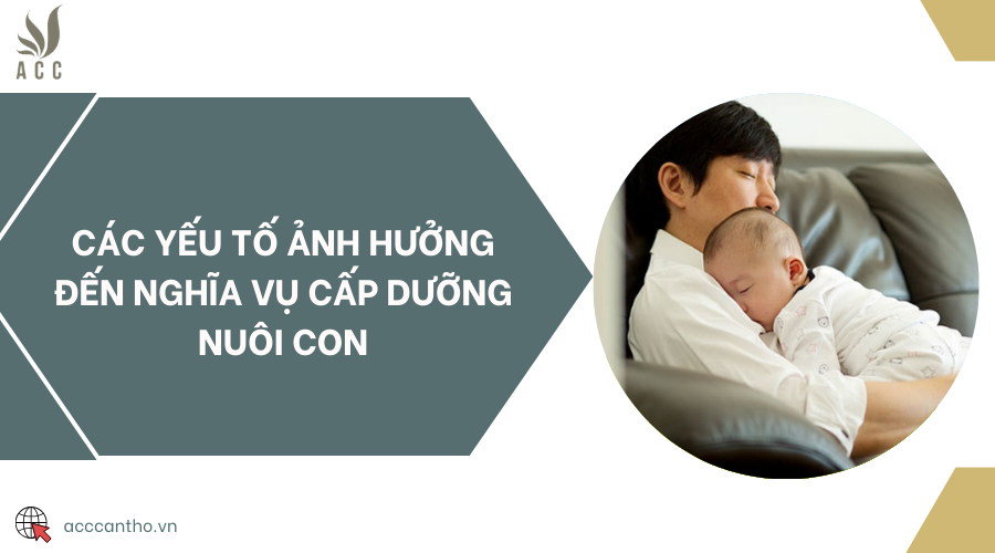 Các yếu tố ảnh hưởng đến nghĩa vụ cấp dưỡng nuôi con