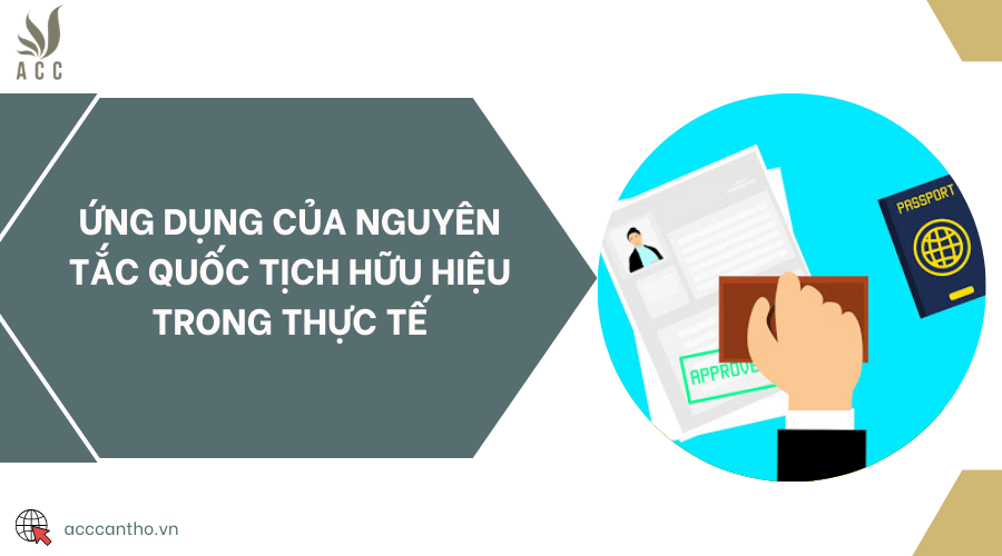 Ứng dụng của nguyên tắc quốc tịch hữu hiệu trong thực tế
