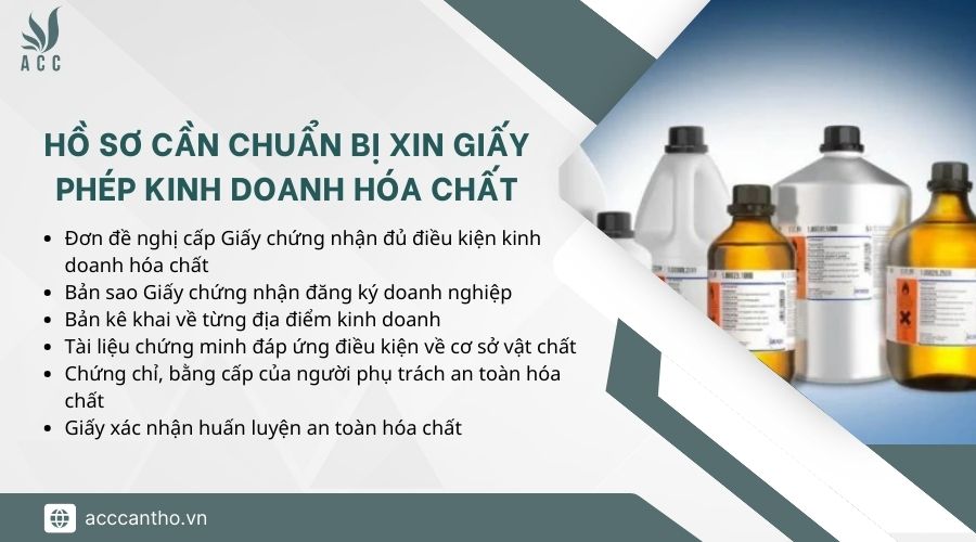 Hồ sơ cần chuẩn bị khi xin giấy phép fv888 hóa chất