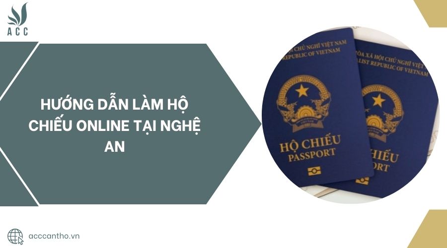 Hướng dẫn làm hộ chiếu online tại Nghệ An