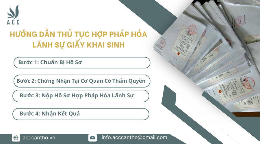 Hướng Dẫn Thủ Tục Hợp Pháp Hóa Lãnh Sự Giấy Khai Sinh