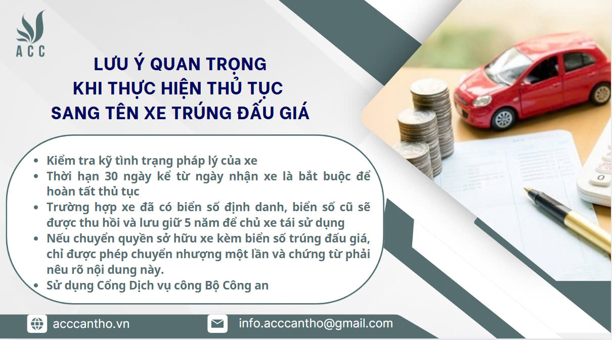 Lưu ý quan trọng khi thực hiện thủ tục sang tên