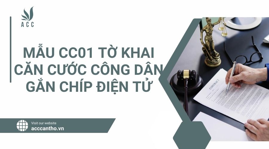 Mẫu CC01 tờ khai căn cước công dân gắn chíp điện tử