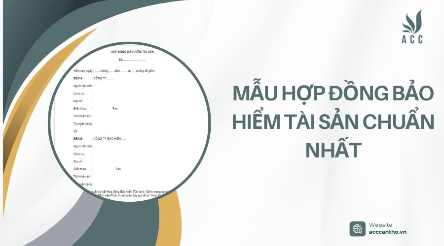 mẫu hợp đồng bảo hiểm tài sản