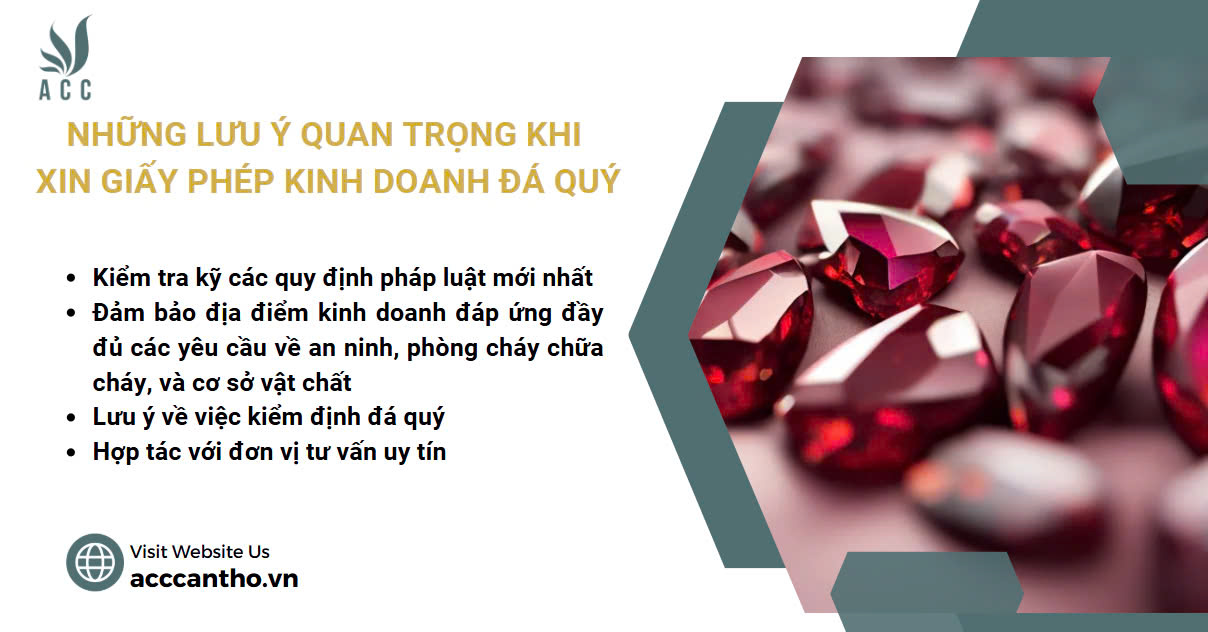 Những lưu ý quan trọng khi xin giấy phép fv888 đá quý