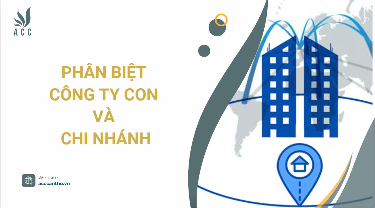 Phân biệt công ty con và chi nhánh