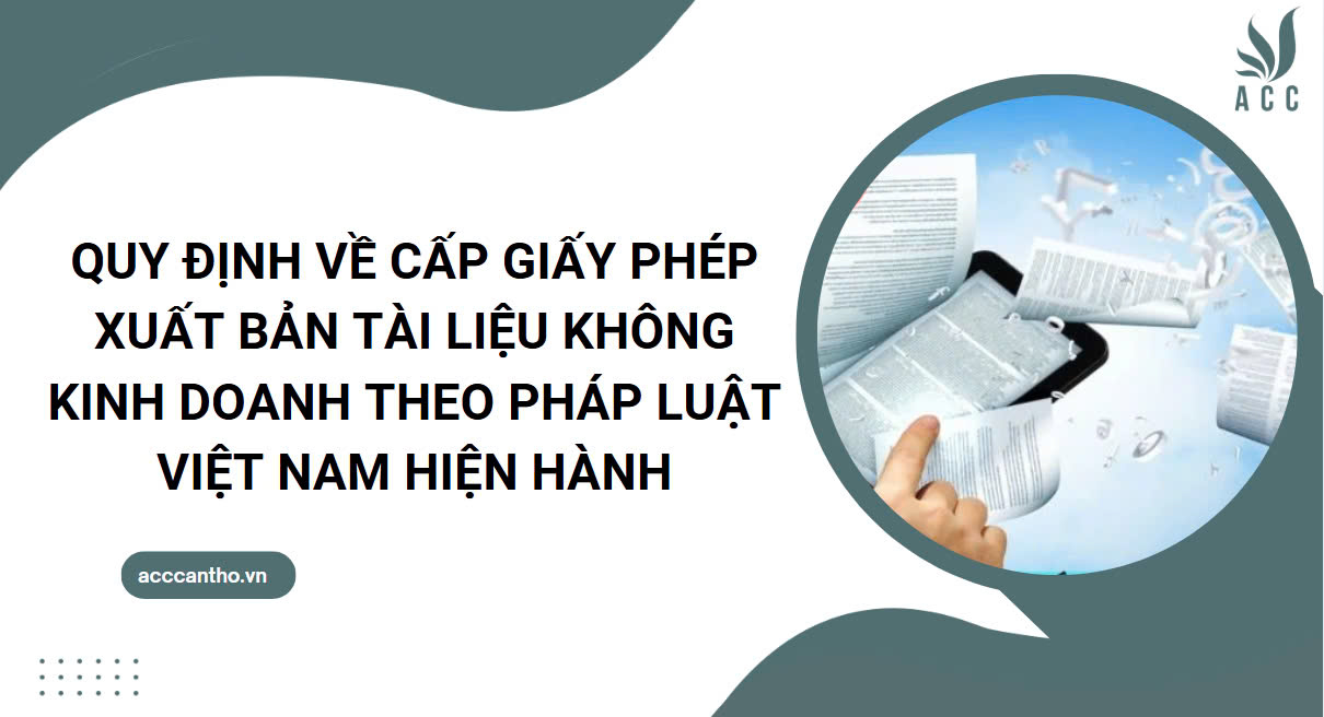 Quy định về cấp giấy phép xuất bản tài liệu không fv888