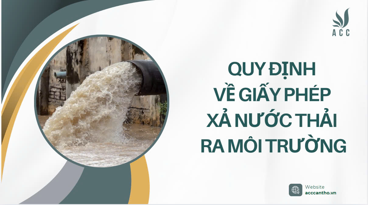 Quy định về giấy phép xả nước thải ra fv88 nhà cái