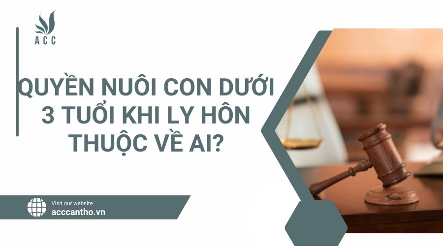 Quyền nuôi con dưới 3 tuổi khi ly hôn thuộc về ai?