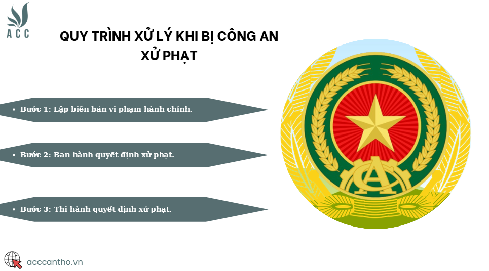 Quy trình xử lý khi bị công an xử phạt