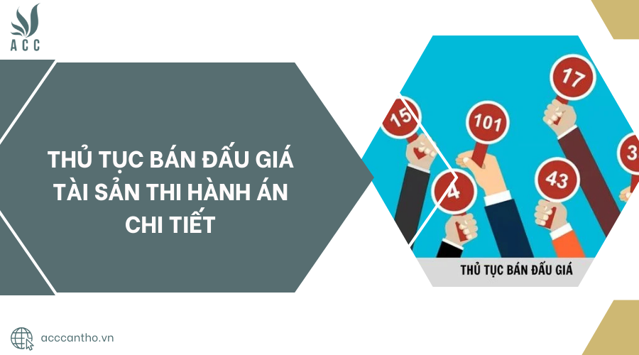 Thủ tục bán đấu giá tài sản thi hành án