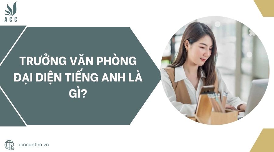Trưởng văn phòng đại diện tiếng anh là gì?