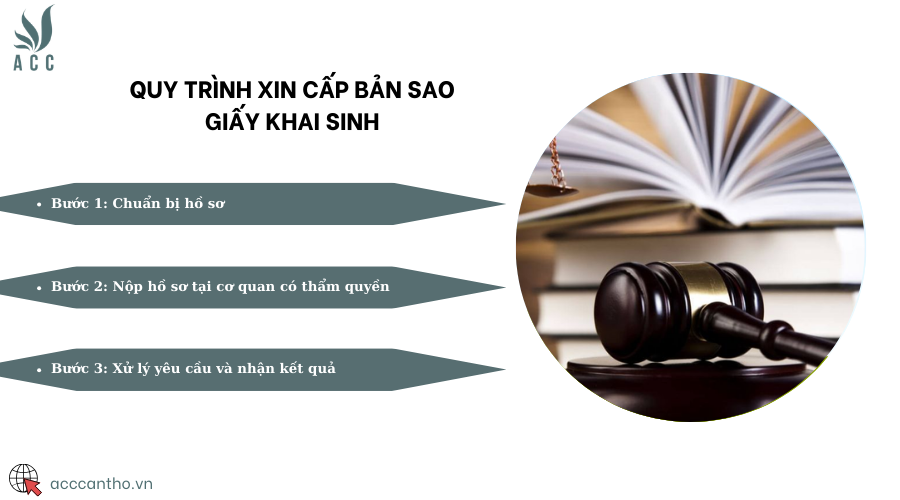 Quy trình xin cấp bản sao giấy khai sinh