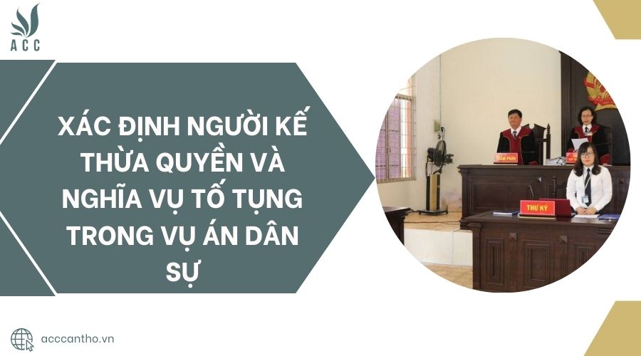 Xác định người kế thừa quyền và nghĩa vụ tố tụng trong vụ án dân sự