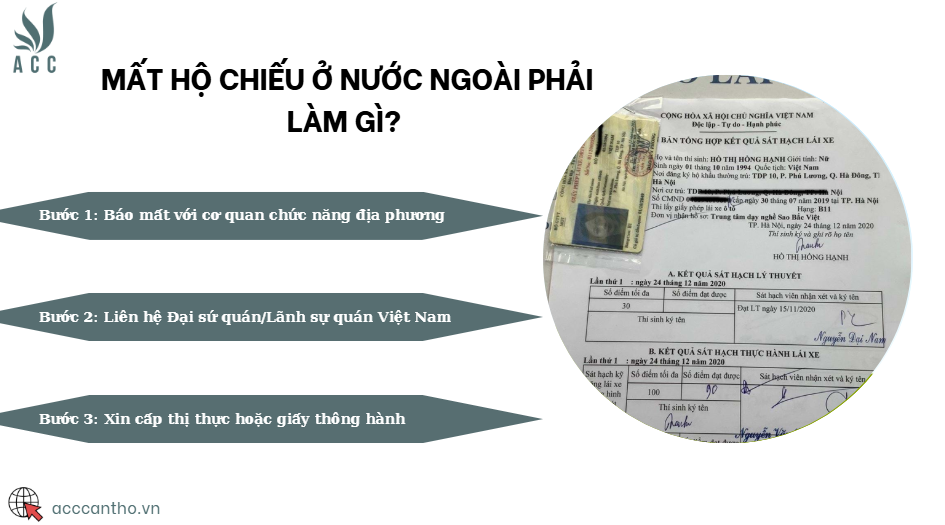 Mất hộ chiếu ở nước ngoài phải làm gì? 