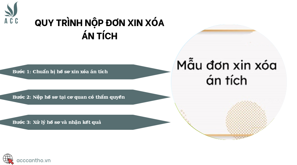 Quy trình nộp đơn xin xóa án tích