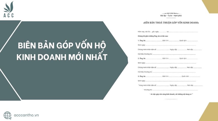 Biên bản góp vốn hộ fv888 mới nhất