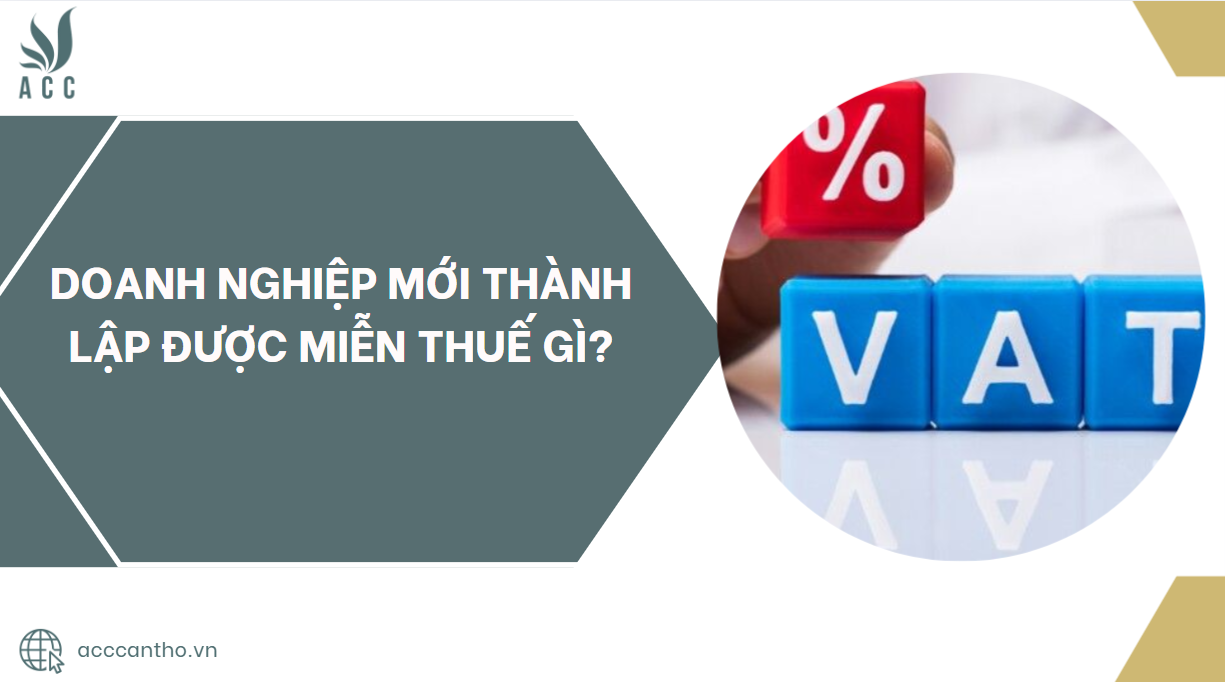 Doanh nghiệp mới thành lập được miễn thuế gì?.jpg