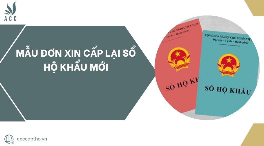 Mẫu đơn xin cấp lại sổ hộ khẩu mới