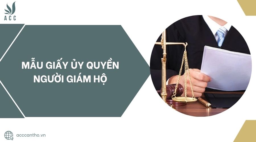 Mẫu giấy ủy quyền người giám hộ