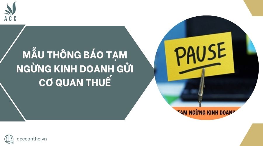 Mẫu thông báo tạm ngừng fv888 gửi cơ quan thuế