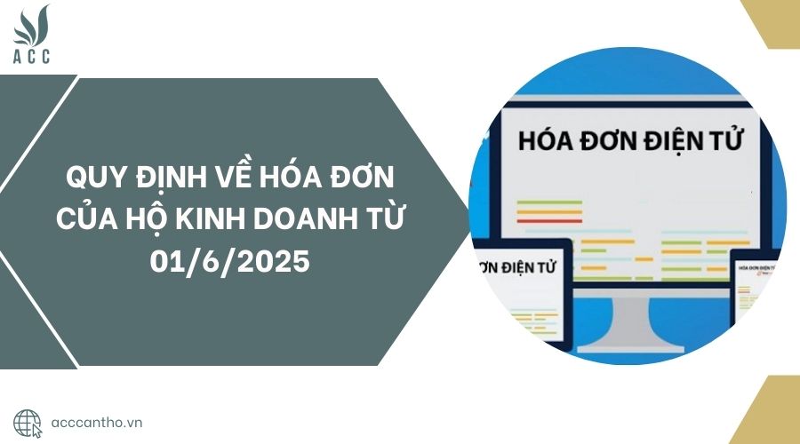 Quy định về hóa đơn của hộ fv888 từ 01/6/2025