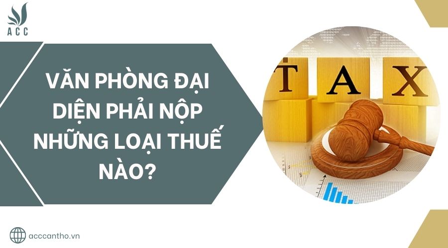 Văn phòng đại diện phải nộp những loại thuế nào?.jpg