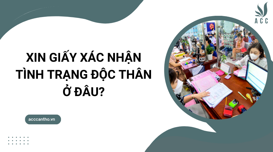 Xin giấy xác nhận tình trạng độc thân ở đâu?