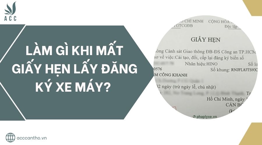 Làm gì khi mất giấy hẹn lấy đăng ký xe máy?.jpg