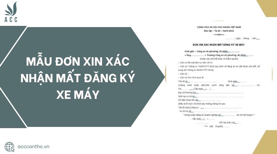 Mẫu đơn xin xác nhận mất đăng ký xe máy.jpg